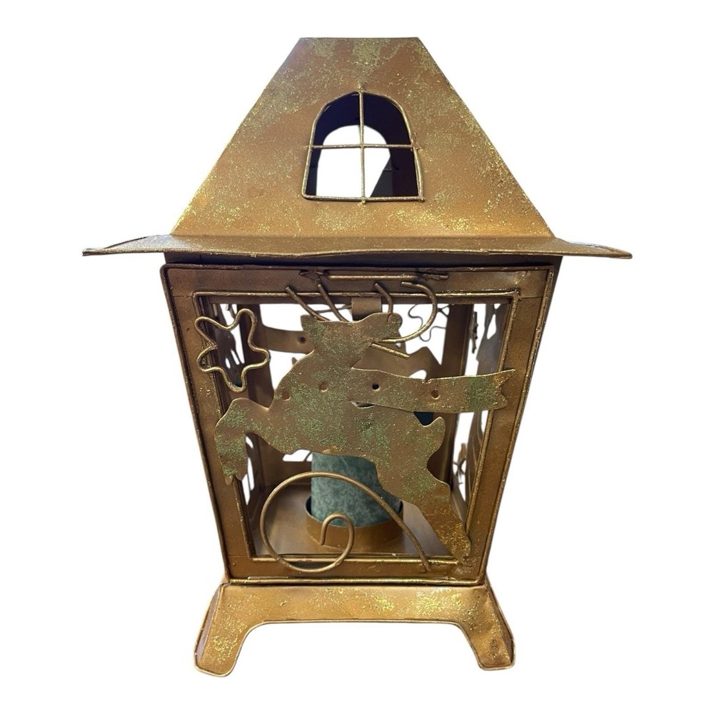 NCE Golden Elegance 9" Christmas Lantern - Picture 3 of 8